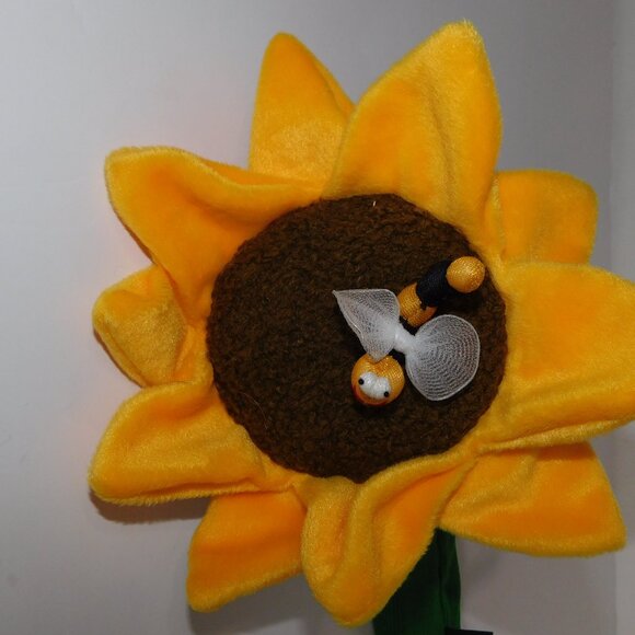 Winning Edge Designs Sunflower Bumble Bee Golf Driver Headcover NEW Flower 20087 - Picture 4 of 10